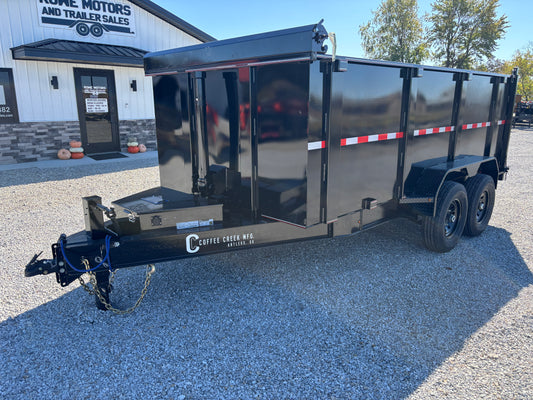 2025 Coffee Creek 14' 14K Dump Trailer with 4' Sides