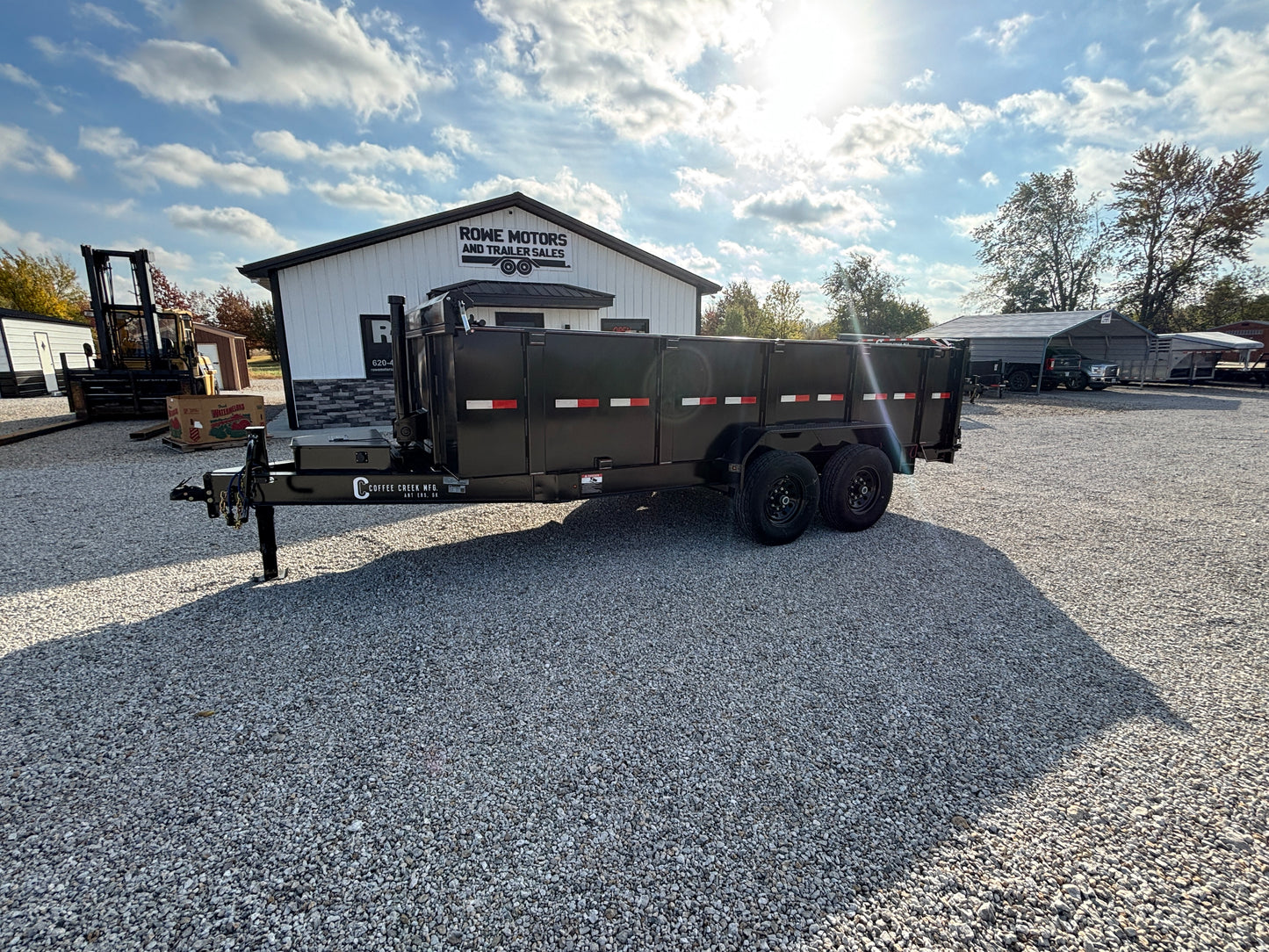 2025 Coffee Creek 16' 14K Dump Trailer with 3' Sides