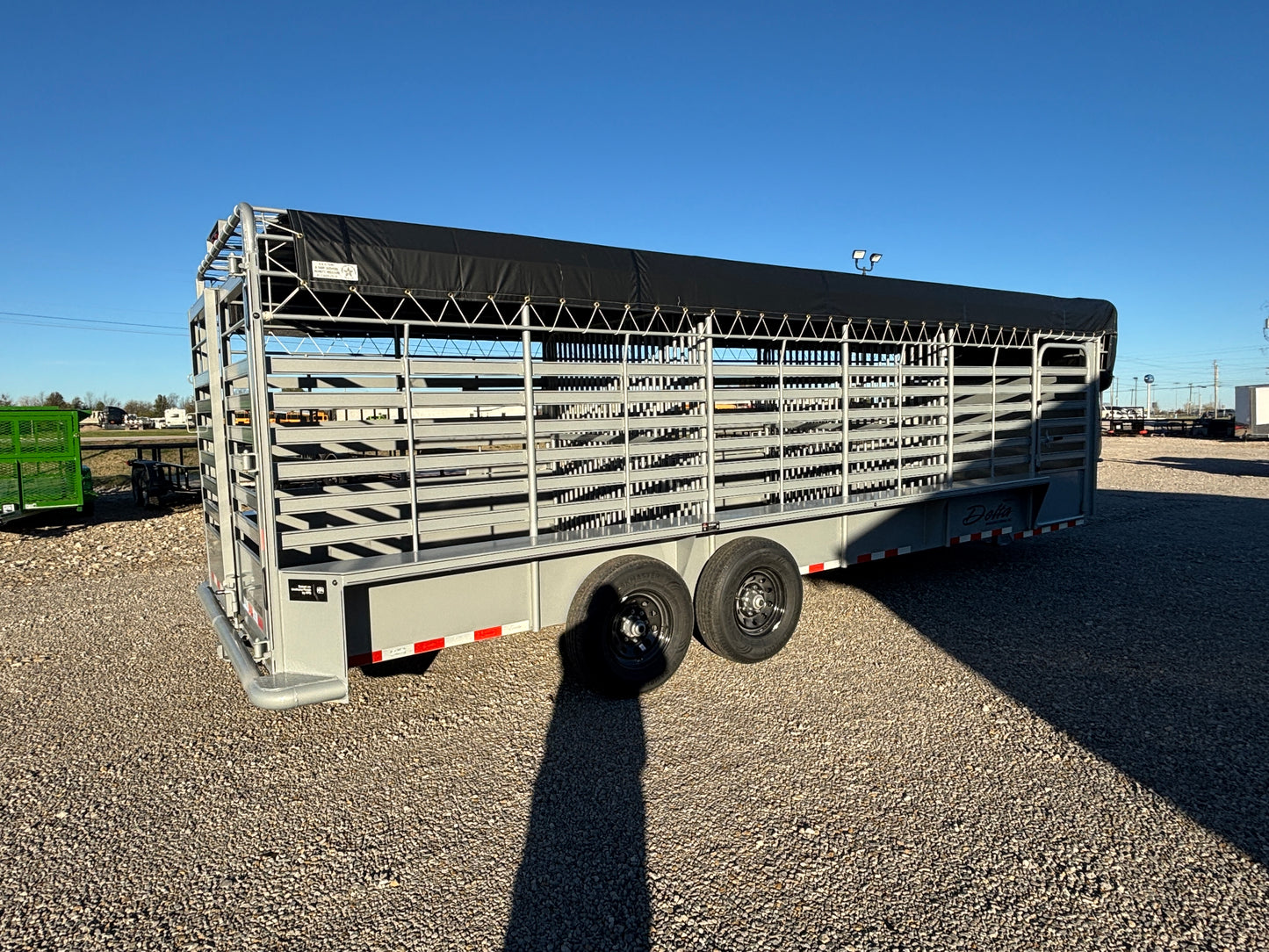 2025 Delta 24' 600 Cattleman Bar Top Stock Trailer