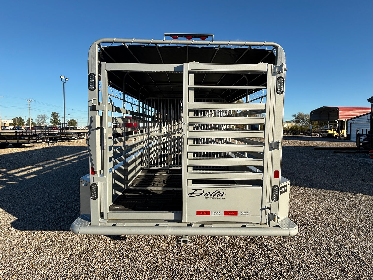 2025 Delta 24' 600 Cattleman Bar Top Stock Trailer