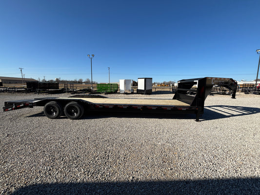 2025 Coffee Creek 102" x 28' 14k Gooseneck Drive Over Fender Equipment Trailer