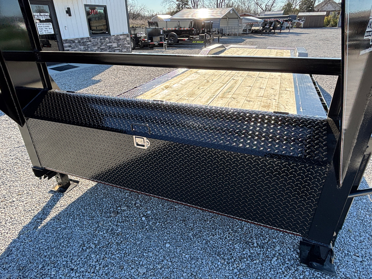2025 Coffee Creek 102" x 28' 14k Gooseneck Drive Over Fender Equipment Trailer