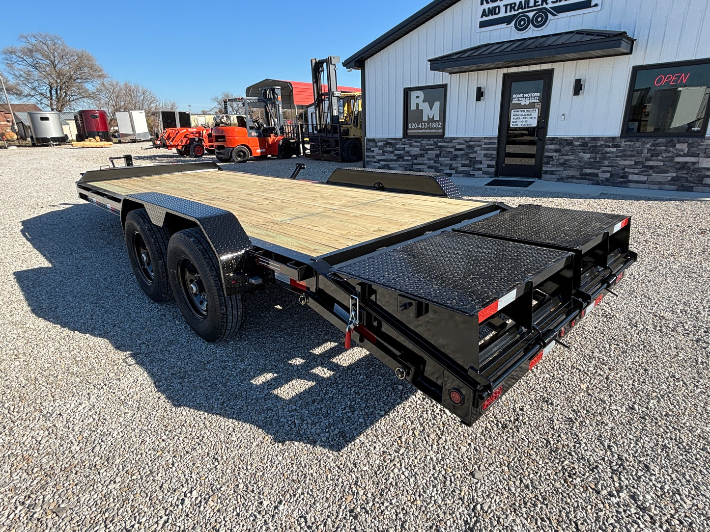 2025 Coffee Creek 20' 14K I-Beam Equipment Trailer