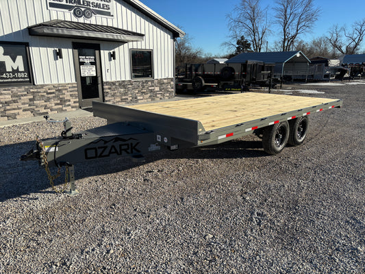 2026 Ozark 102" x 16' 10K Mini Deckover Trailer Gray