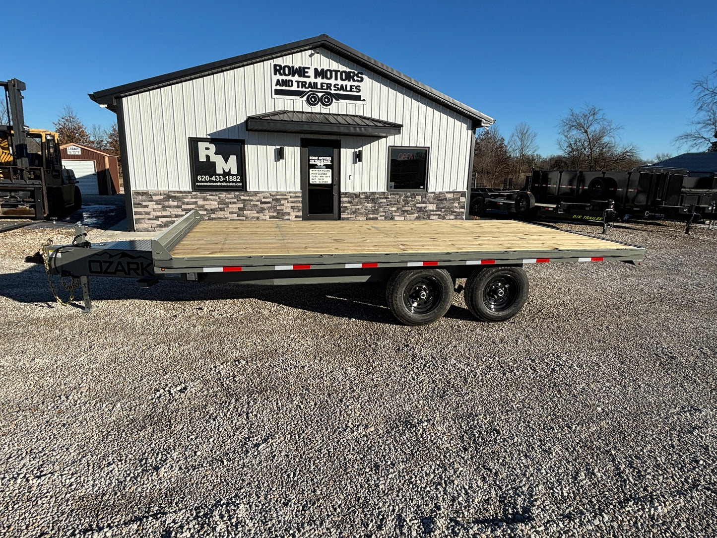 2026 Ozark 102" x 16' 10K Mini Deckover Trailer Gray