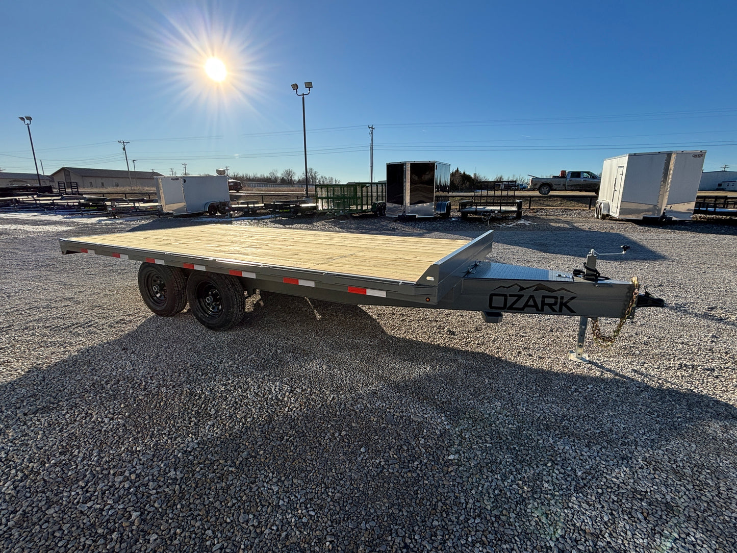 2026 Ozark 102" x 16' 10K Mini Deckover Trailer Gray