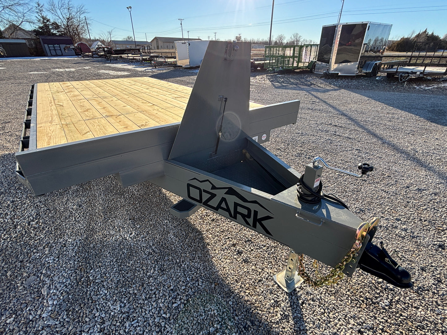 2026 Ozark 102" x 16' 10K Mini Deckover Trailer Gray