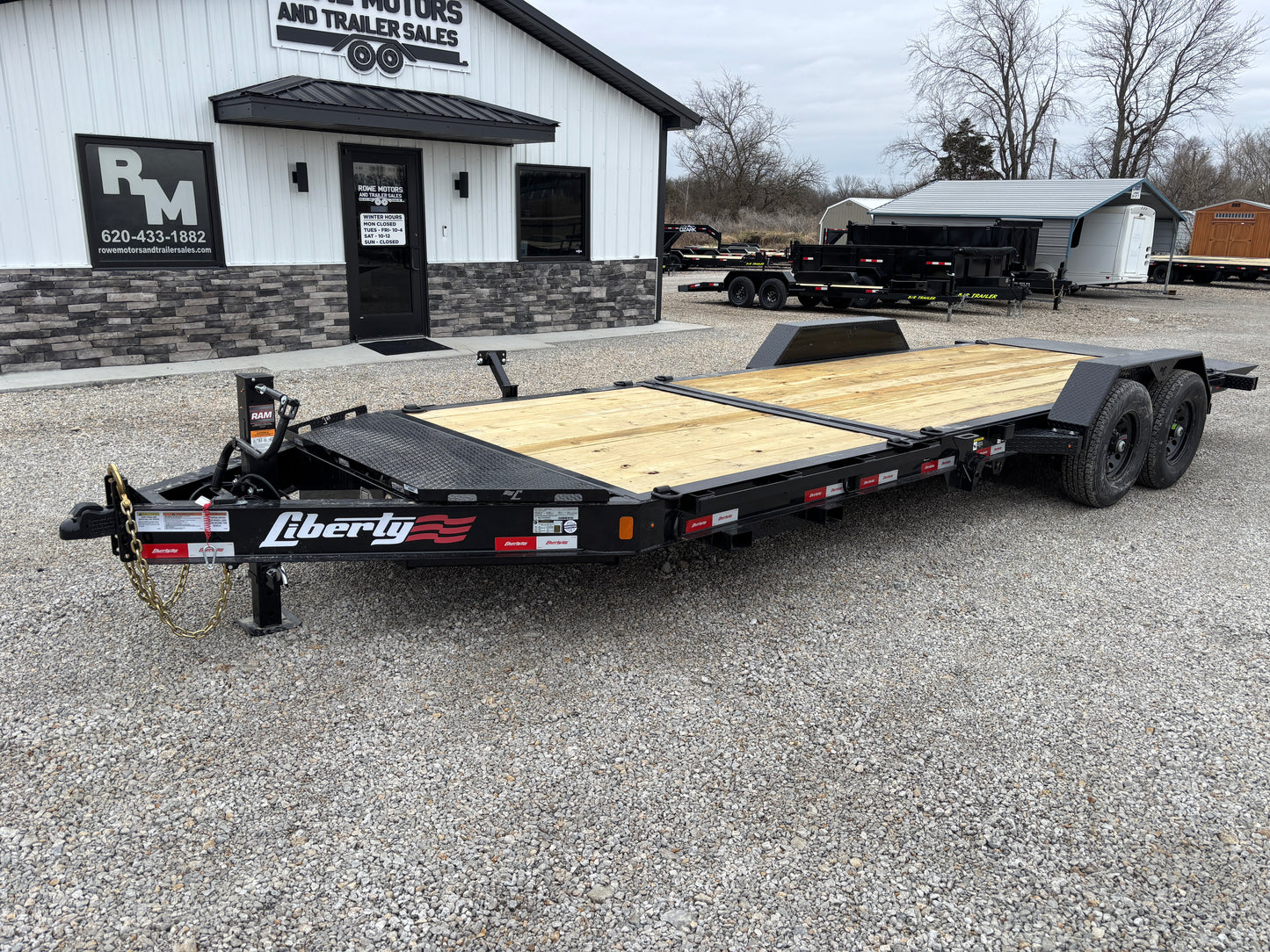 2025 Liberty 22' 15.4K Tilt Trailer Black