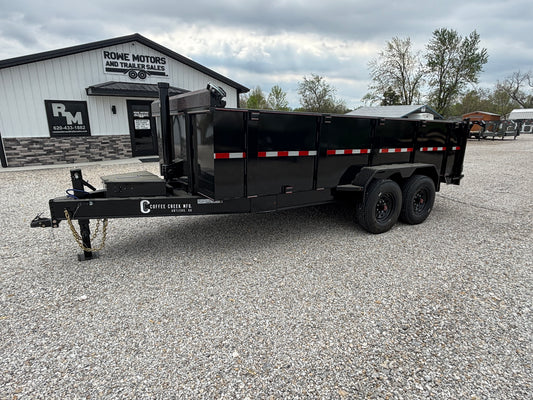 2025 Coffee Creek 16' 16K Dump Trailer with 3' Sides