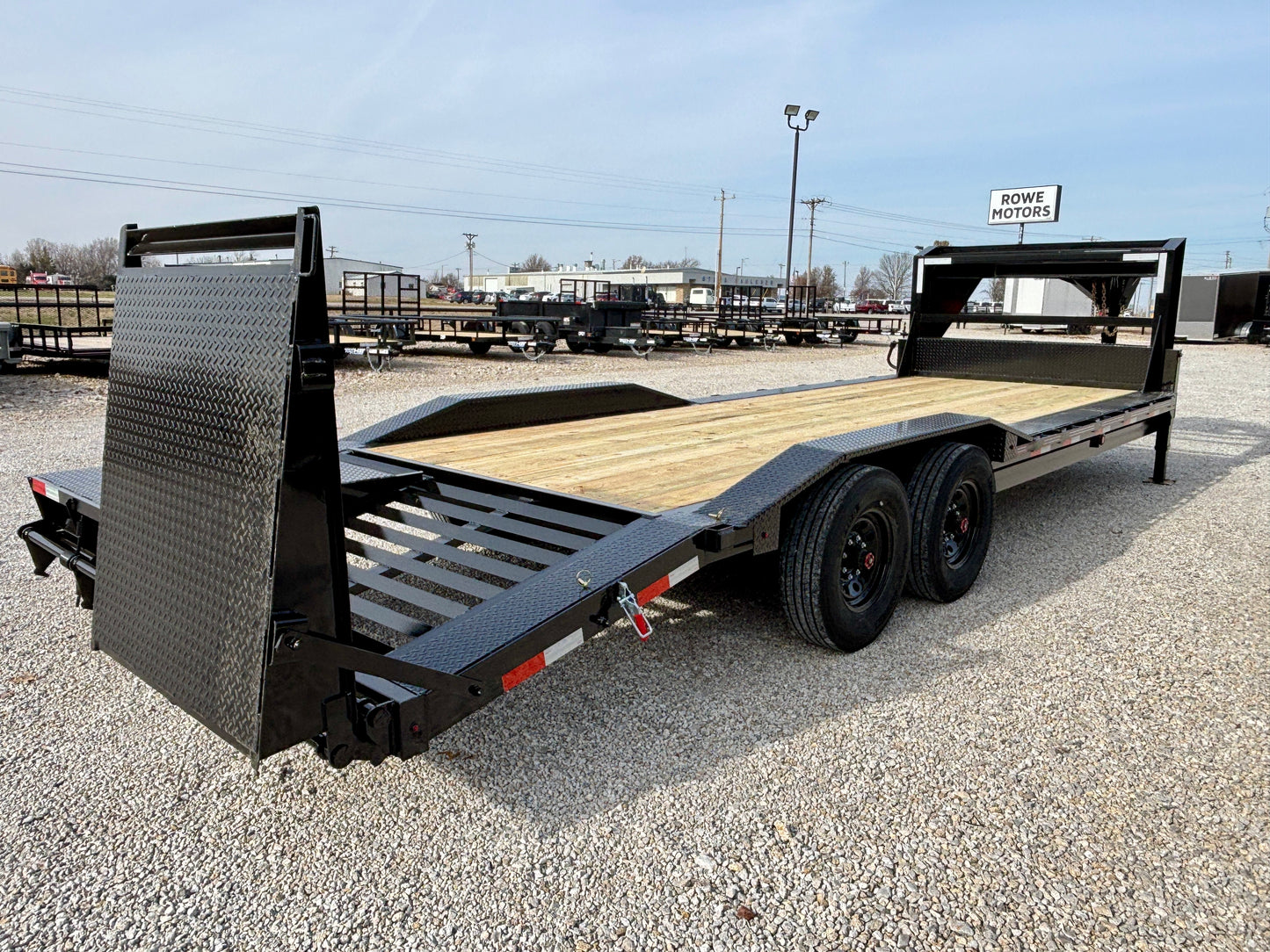 2026 Coffee Creek 102" x 24' 16k Gooseneck Drive Over Fender Equipment Trailer