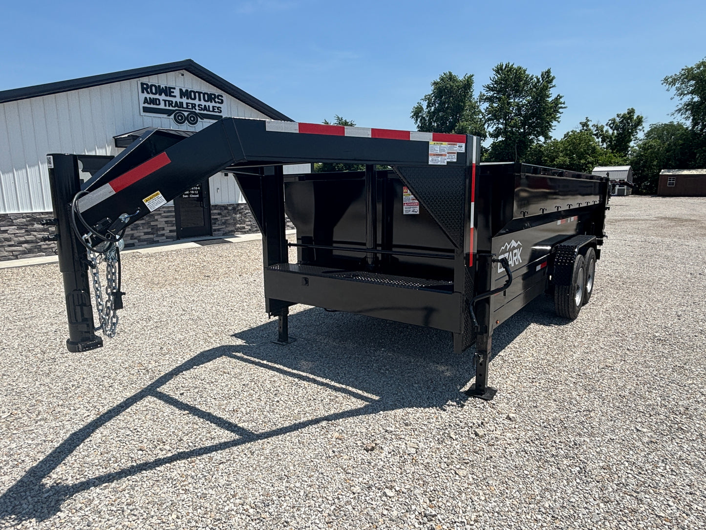 2025 Ozark 16' 20K Gooseneck Dump Trailer with 3' Sides
