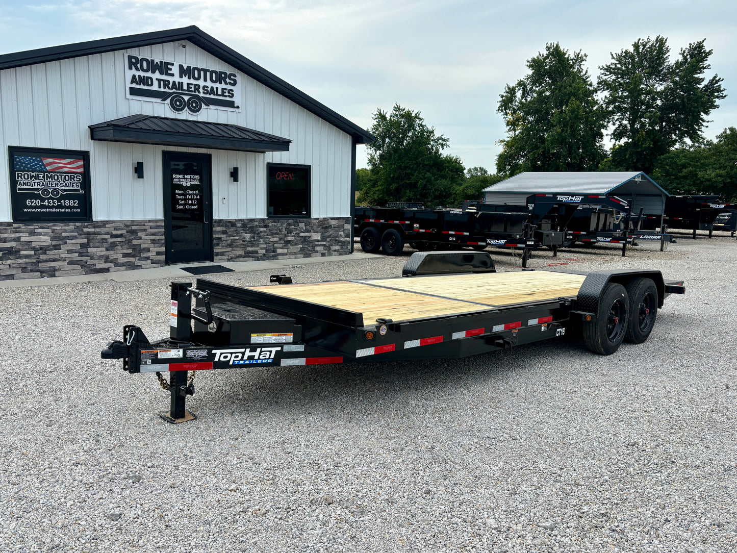 2026 Top Hat 22' 16K Tilt Trailer With Tool Box