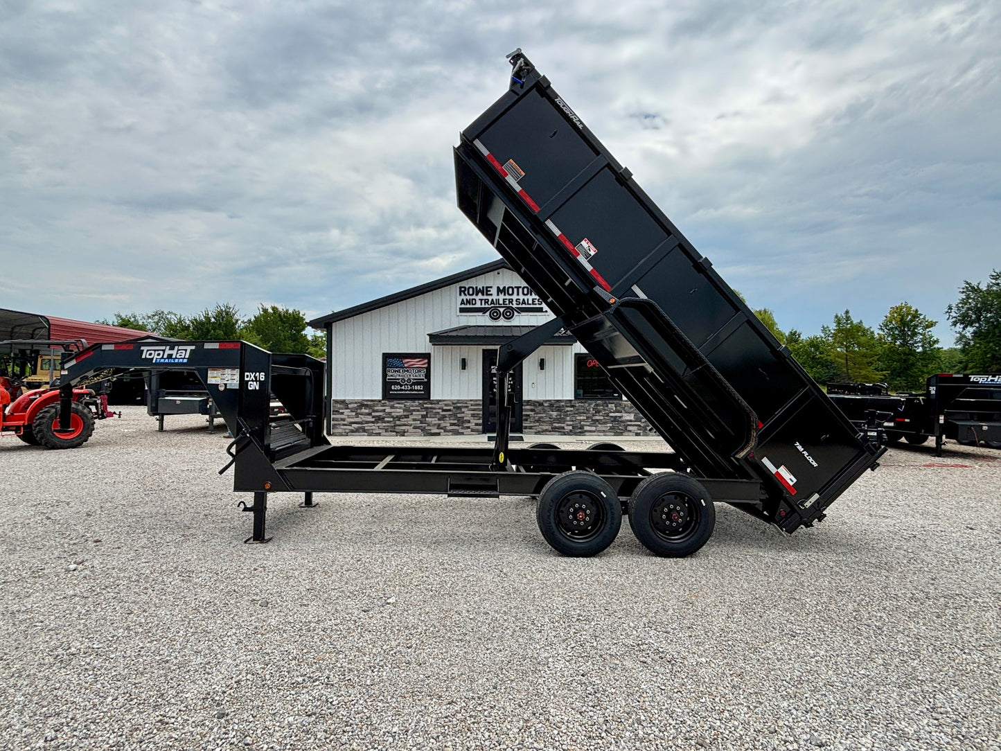 2026 Top Hat 16' 16K Gooseneck Dump Trailer With 3' Sides