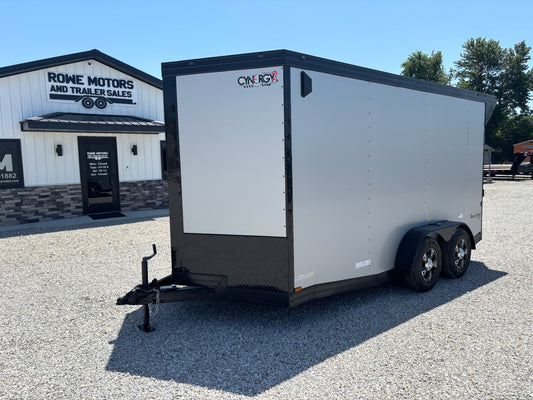 2025 Cynergy Cargo 7x14 Enclosed Cargo Trailer Silver Blackout