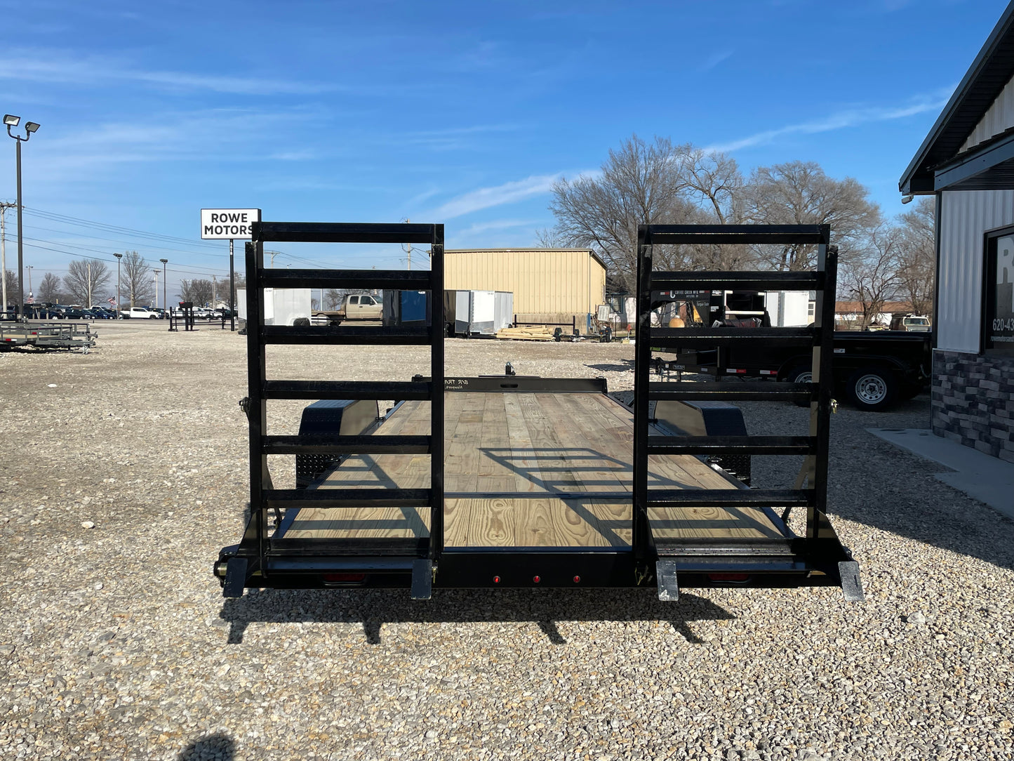 2024 B/R Trailer 20' 10K Car Trailer w/ Flip up Ramps