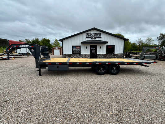 2027 Lamar 102" x 24' 14K Gooseneck Power Tilt Trailer