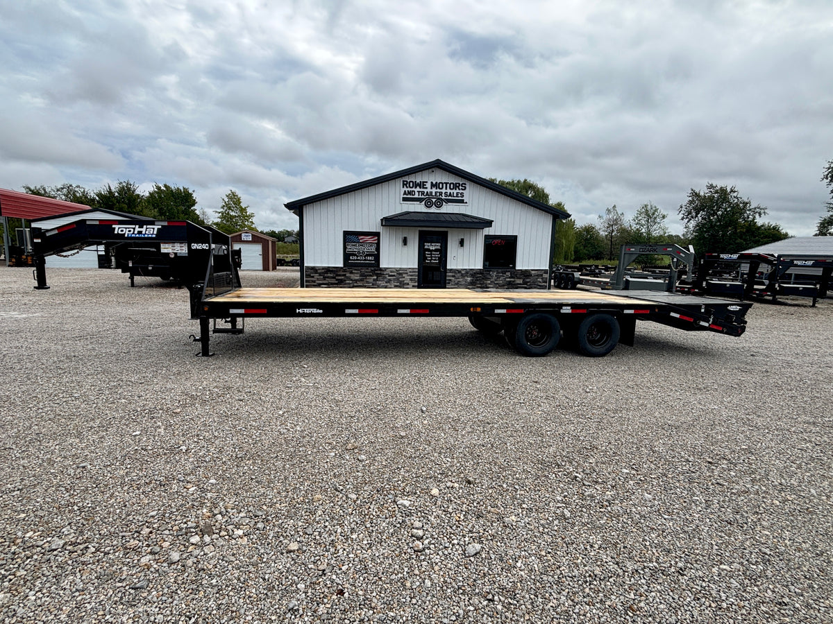 2027 Top Hat 28' 24K Gooseneck Flatbed Trailer