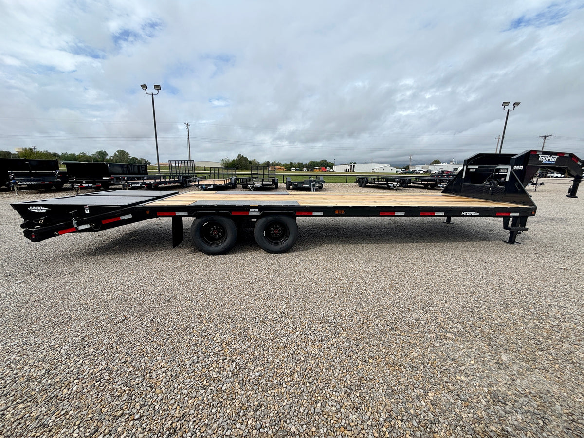2027 Top Hat 28' 24K Gooseneck Flatbed Trailer