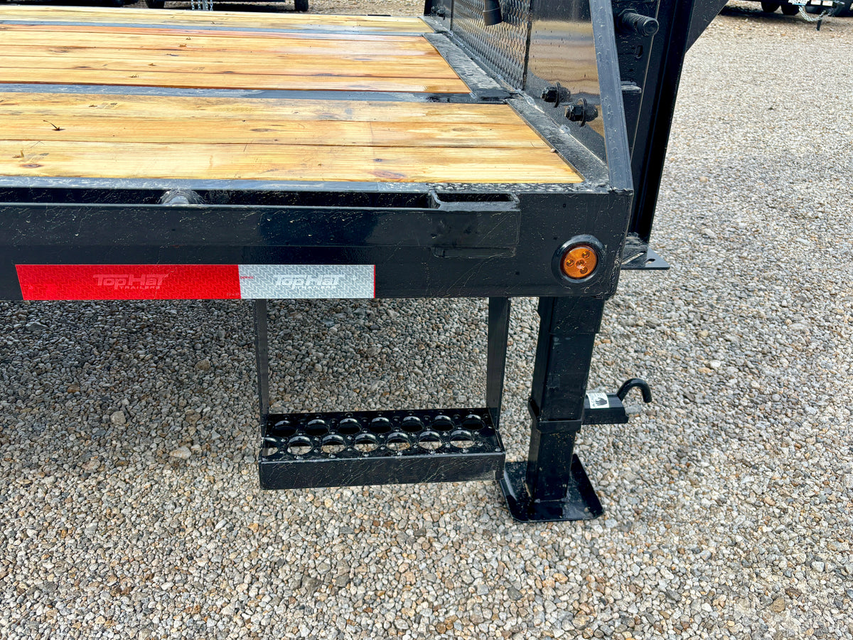 2027 Top Hat 28' 24K Gooseneck Flatbed Trailer
