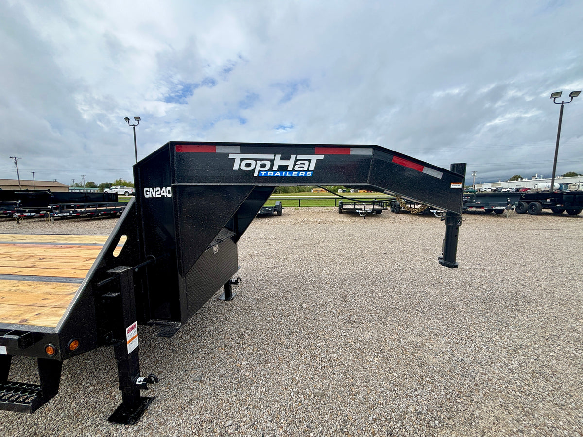 2027 Top Hat 28' 24K Gooseneck Flatbed Trailer