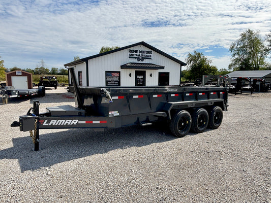 2027 Lamar 16' 21K Dump Trailer With 2' Sides
