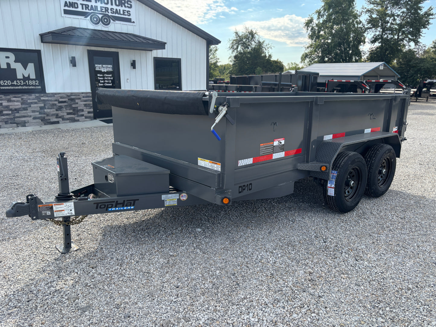 2026 Top Hat 12' 10K Dump Trailer