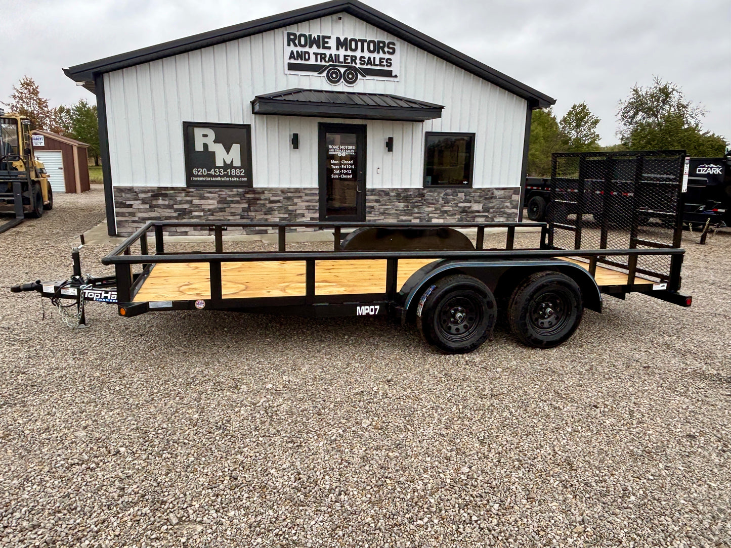 2026 Top Hat 83" x 16' 7K Pipe Top Utility Trailer