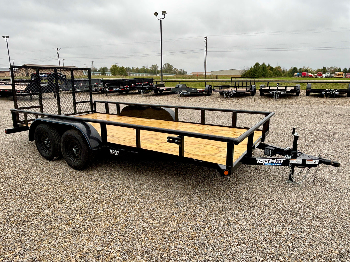 2026 Top Hat 83" x 16' 7K Pipe Top Utility Trailer