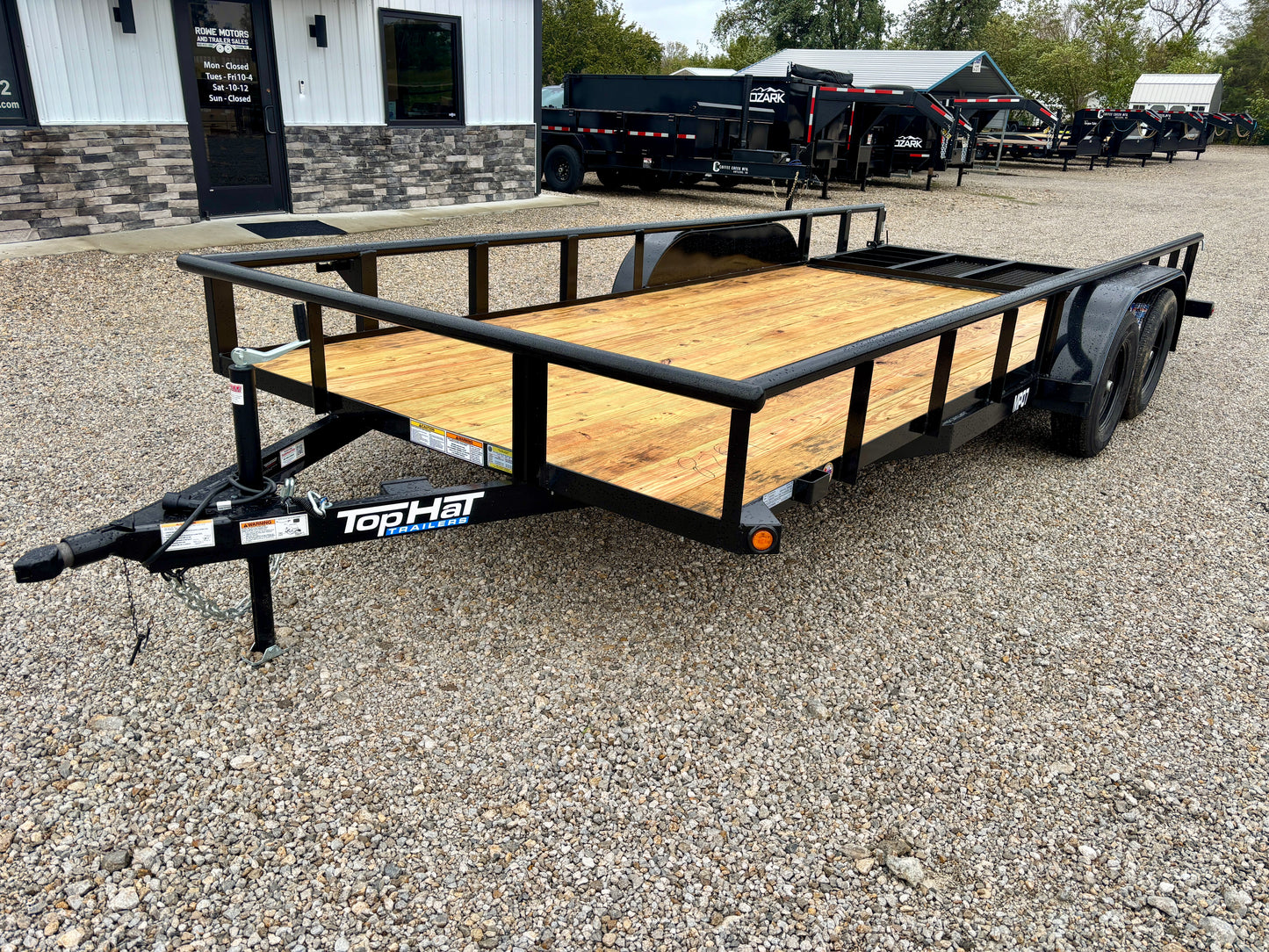 2026 Top Hat 83" x 18' 7K Pipe Top Utility Trailer
