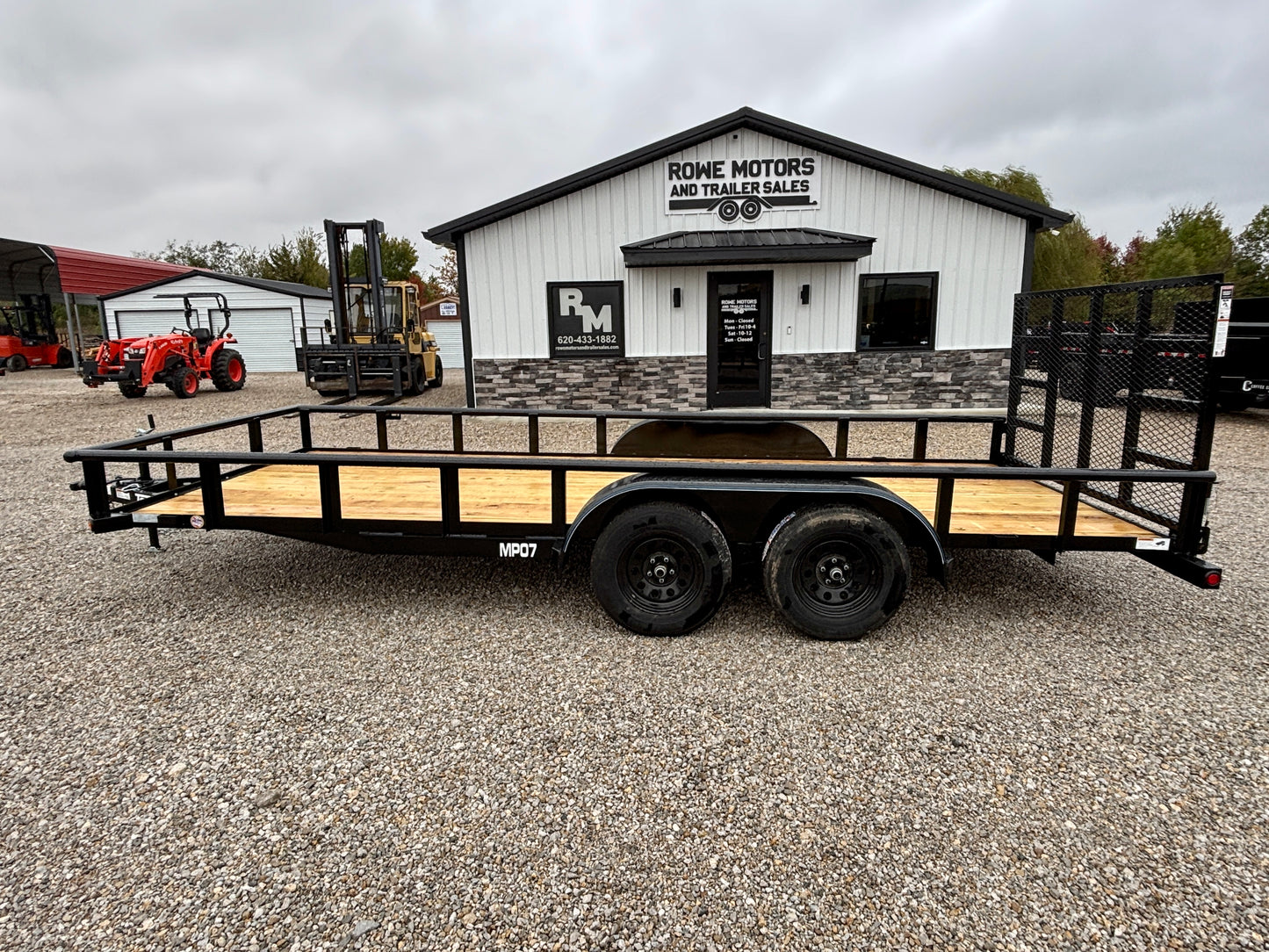 2026 Top Hat 83" x 18' 7K Pipe Top Utility Trailer