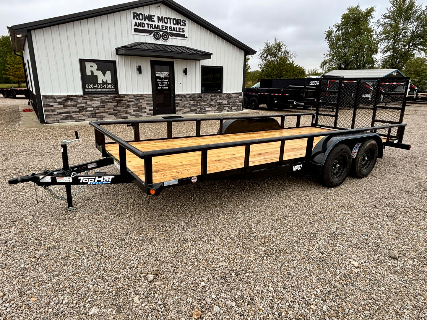 2026 Top Hat 83" x 18' 7K Pipe Top Utility Trailer