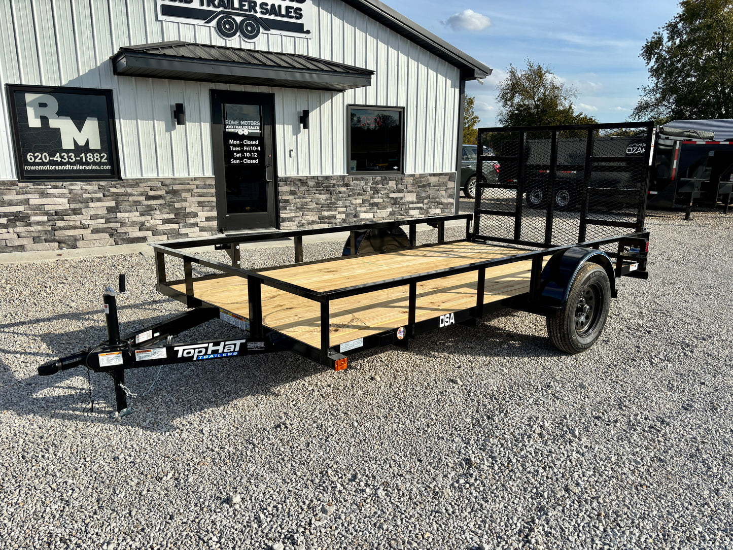 2026 Top Hat 77" x 12' Utility Trailer