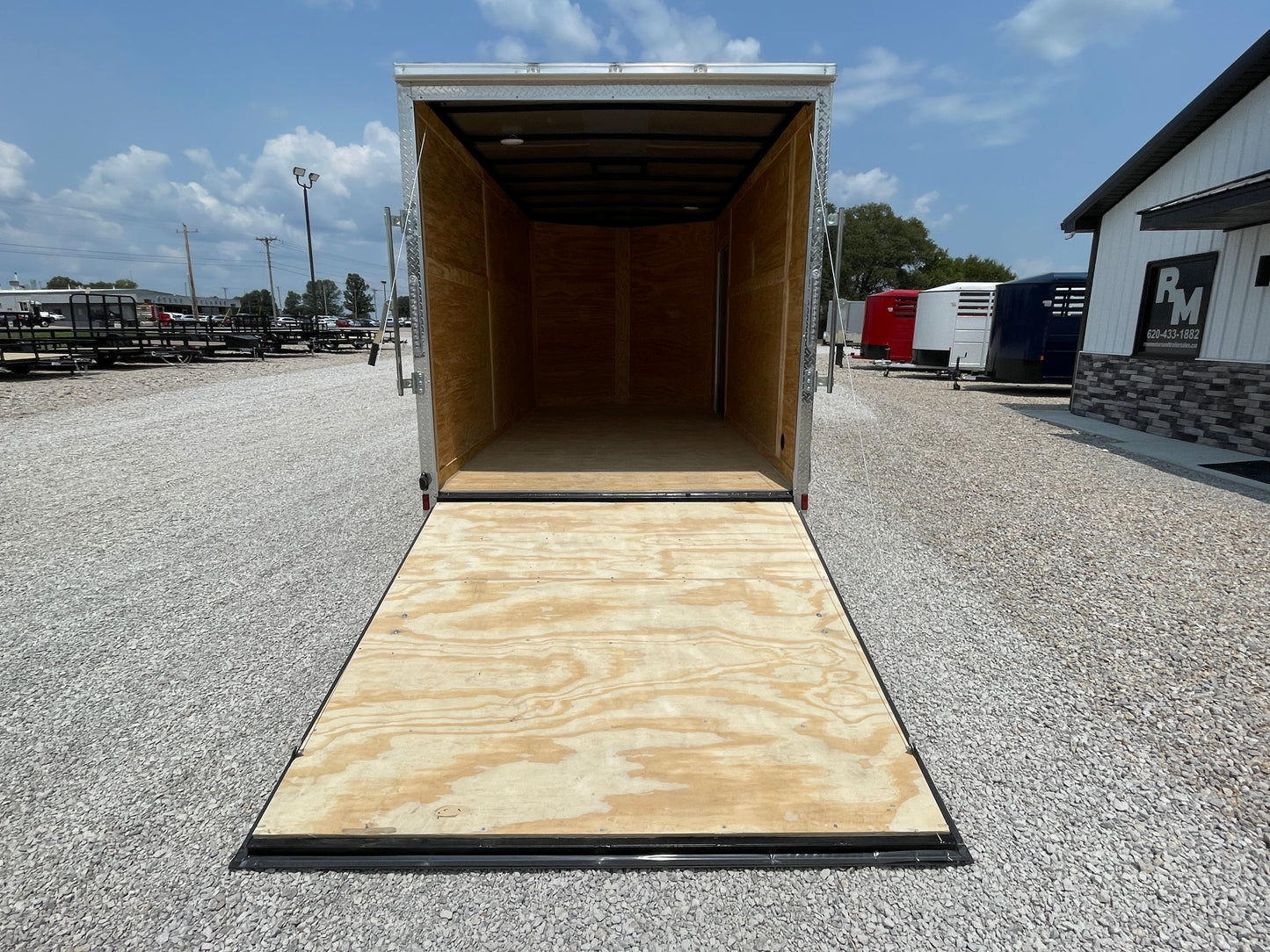 2024 Cynergy Cargo 7x14 TA Enclosed Cargo Trailer Ramp Door