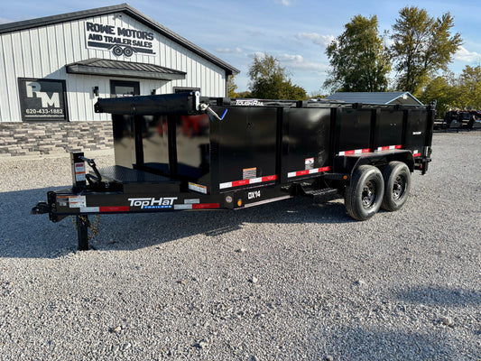 2026 Top Hat 16' 14K Dump Trailer With 3' Sides