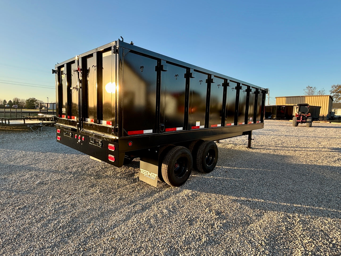 2026 Top Hat 96" x 20' 24K Gooseneck Dump Trailer With 4' Sides