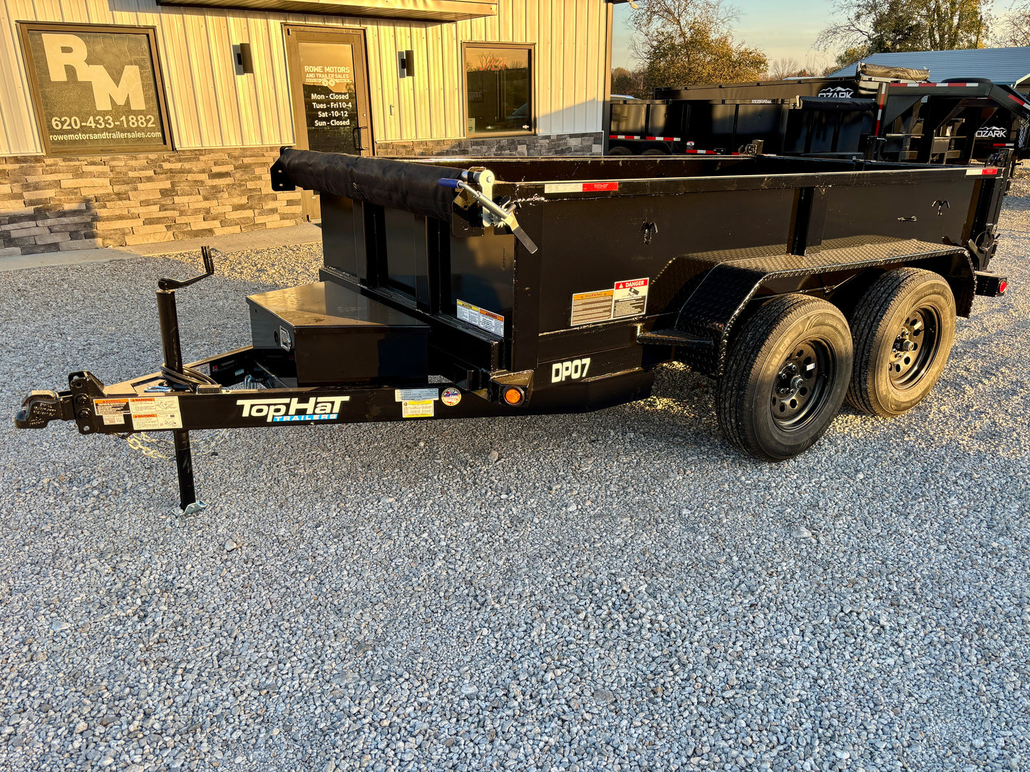 2026 Top Hat 5'x 10' 7K Mini Dump Trailer