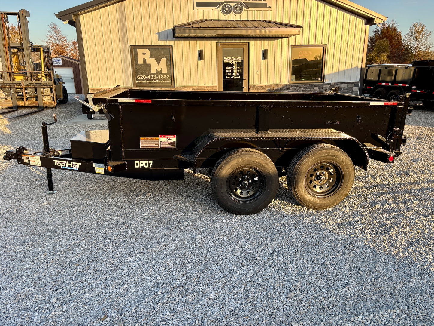 2026 Top Hat 5'x 10' 7K Mini Dump Trailer