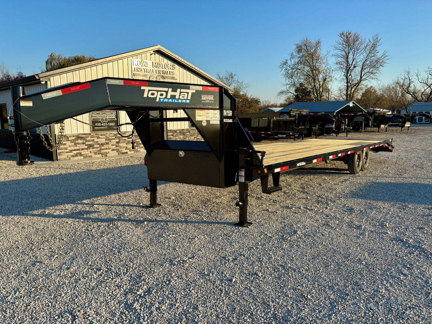 2026 Top Hat 32' 15.9K Gooseneck Flatbed Trailer