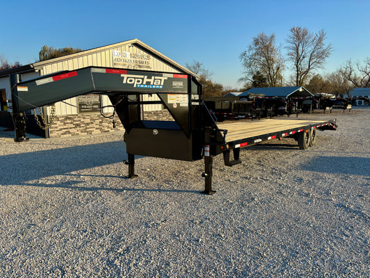 2026 Top Hat 32' 15.9K Gooseneck Flatbed Trailer