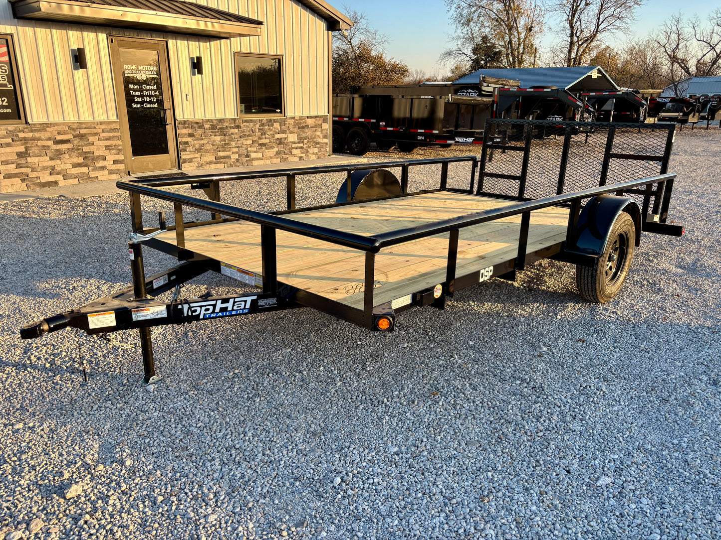 2026 Top Hat 83" x 14' Utility Trailer With Dovetail