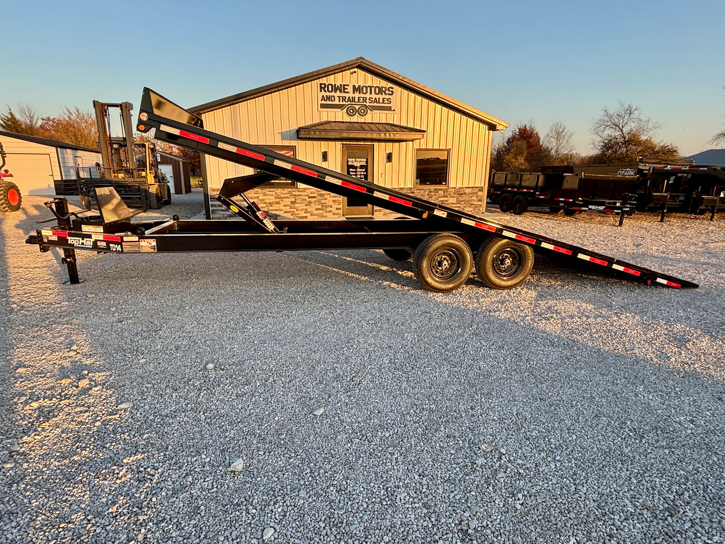 2026 Top Hat 102" x 24' 14K Bumper Pull Power Tilt Trailer