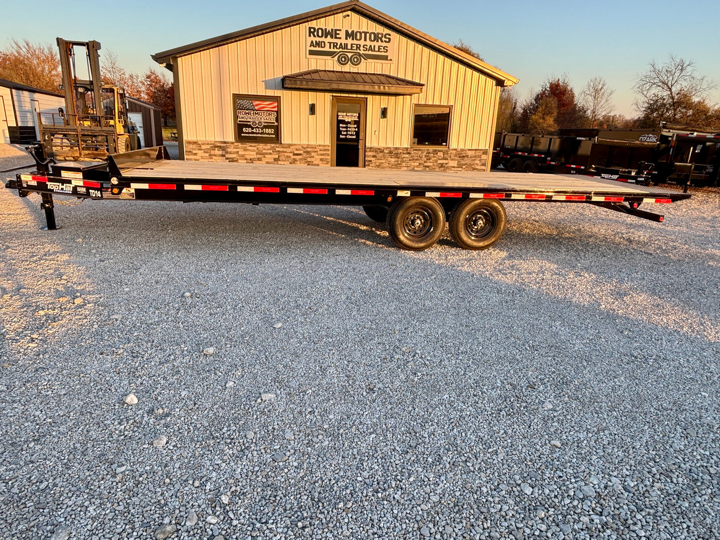 2026 Top Hat 102" x 24' 14K Bumper Pull Power Tilt Trailer