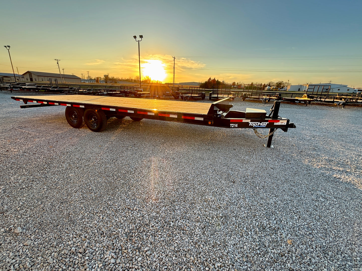 2026 Top Hat 102" x 24' 14K Bumper Pull Power Tilt Trailer