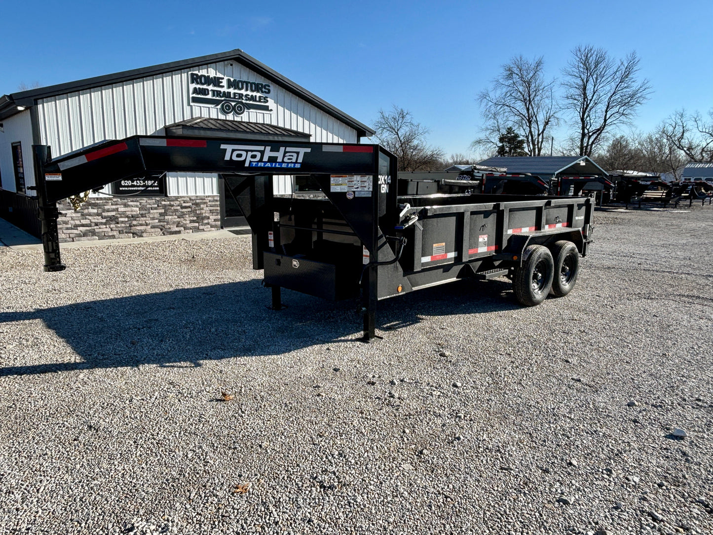 2026 Top Hat 14' 14K Gooseneck HD Dump Trailer