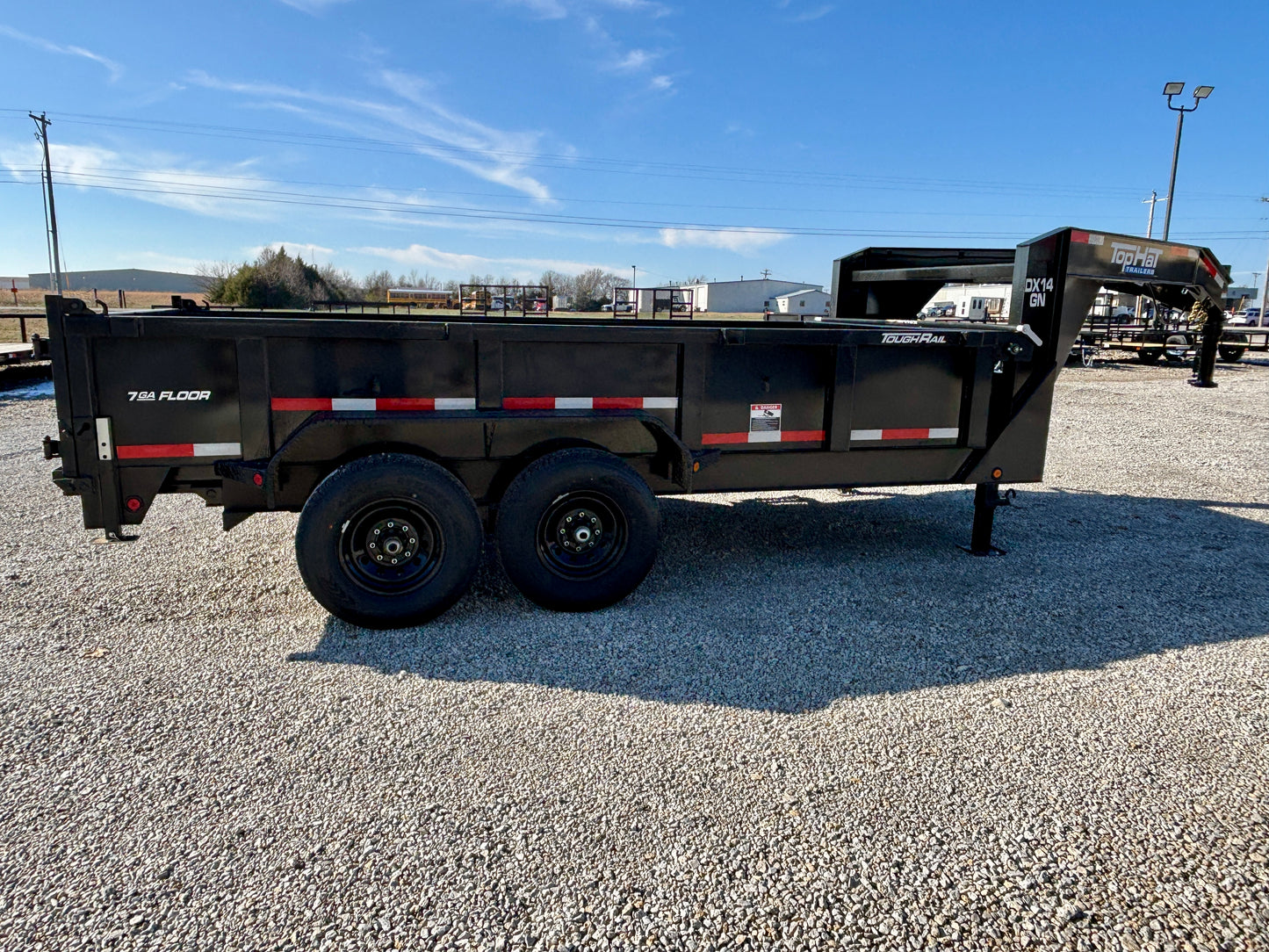 2026 Top Hat 14' 14K Gooseneck HD Dump Trailer