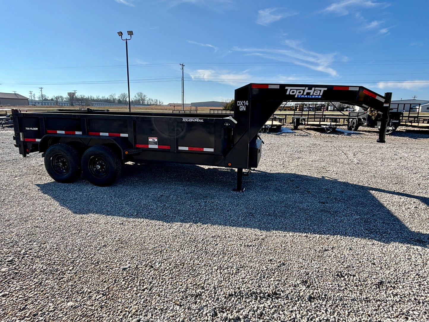 2026 Top Hat 14' 14K Gooseneck HD Dump Trailer