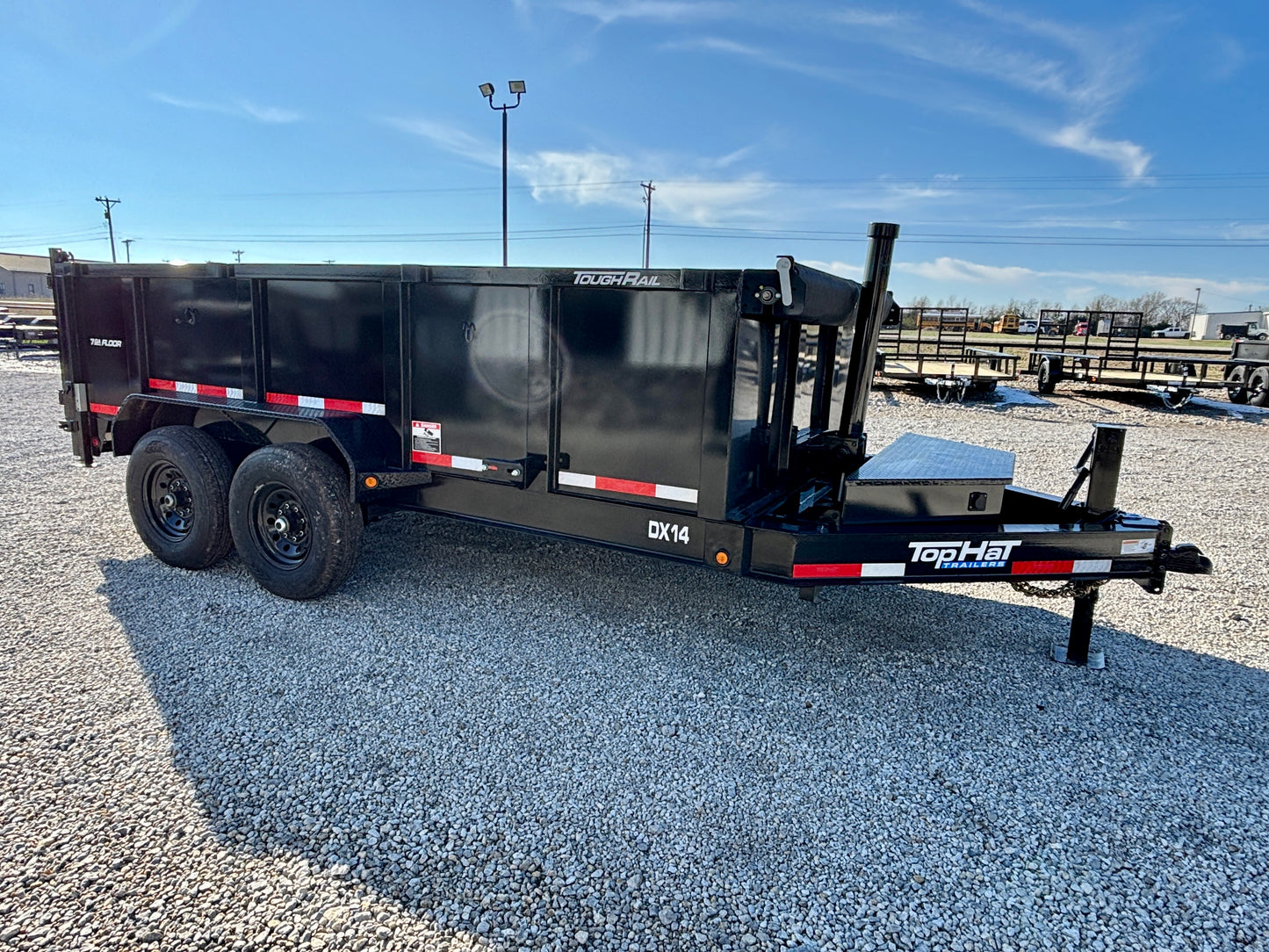 2026 Top Hat 14' 14K Telescopic HD Dump Trailer With 3' Sides