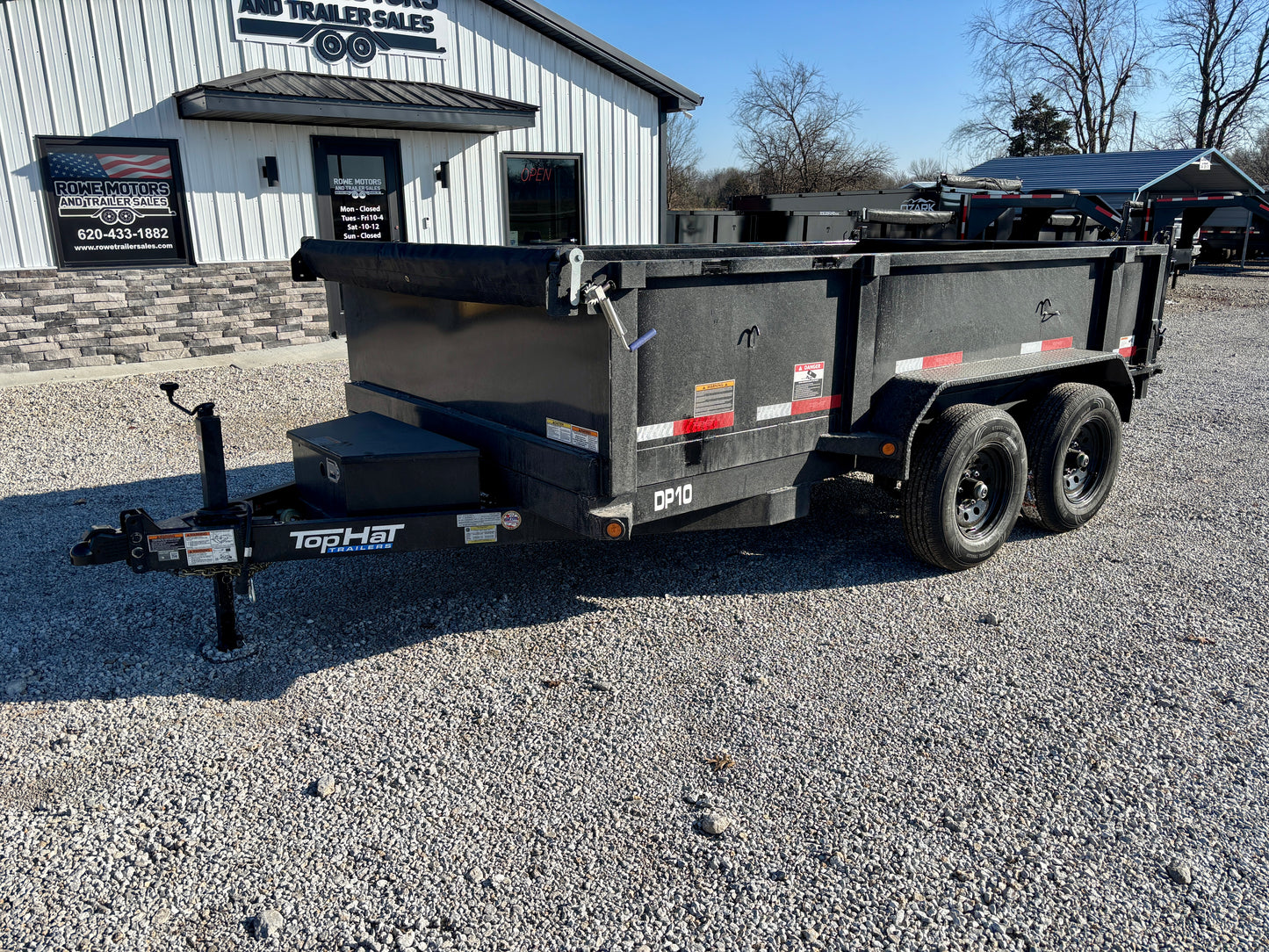 2026 Top Hat 77" x 12' 10K Dump Trailer