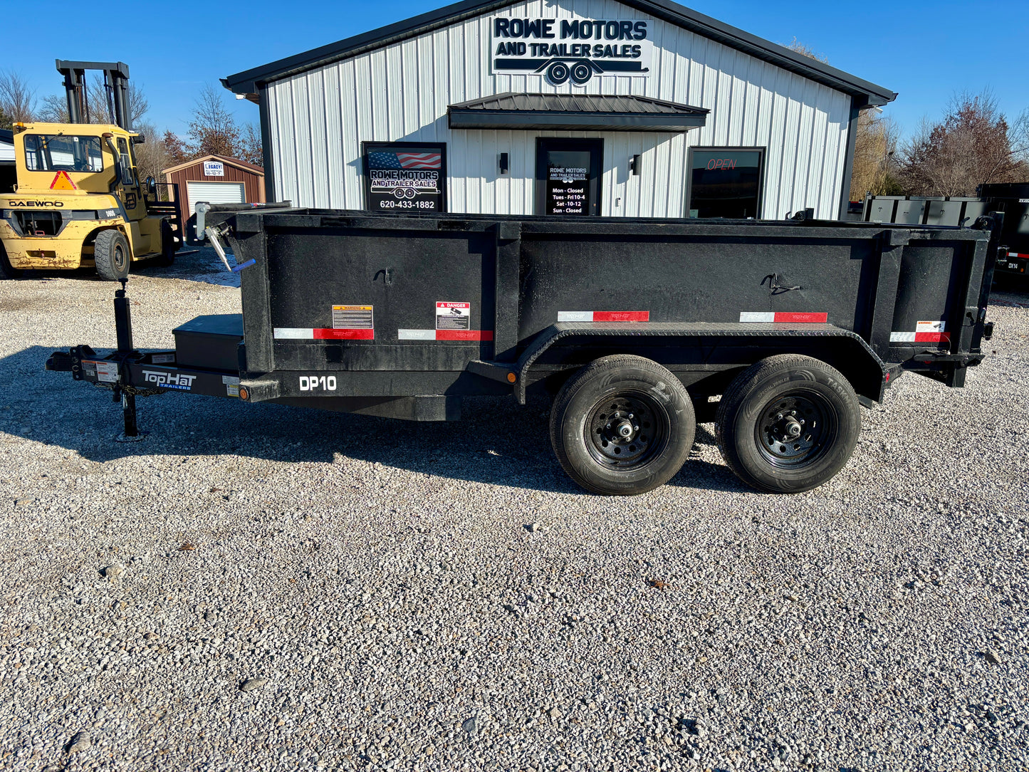 2026 Top Hat 77" x 12' 10K Dump Trailer