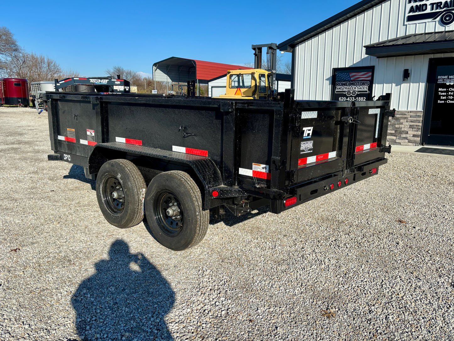 2026 Top Hat 77" x 12' 10K Dump Trailer